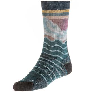 Smartwool Merino Light Front Range Print Crew Wandersocken Herren everglade