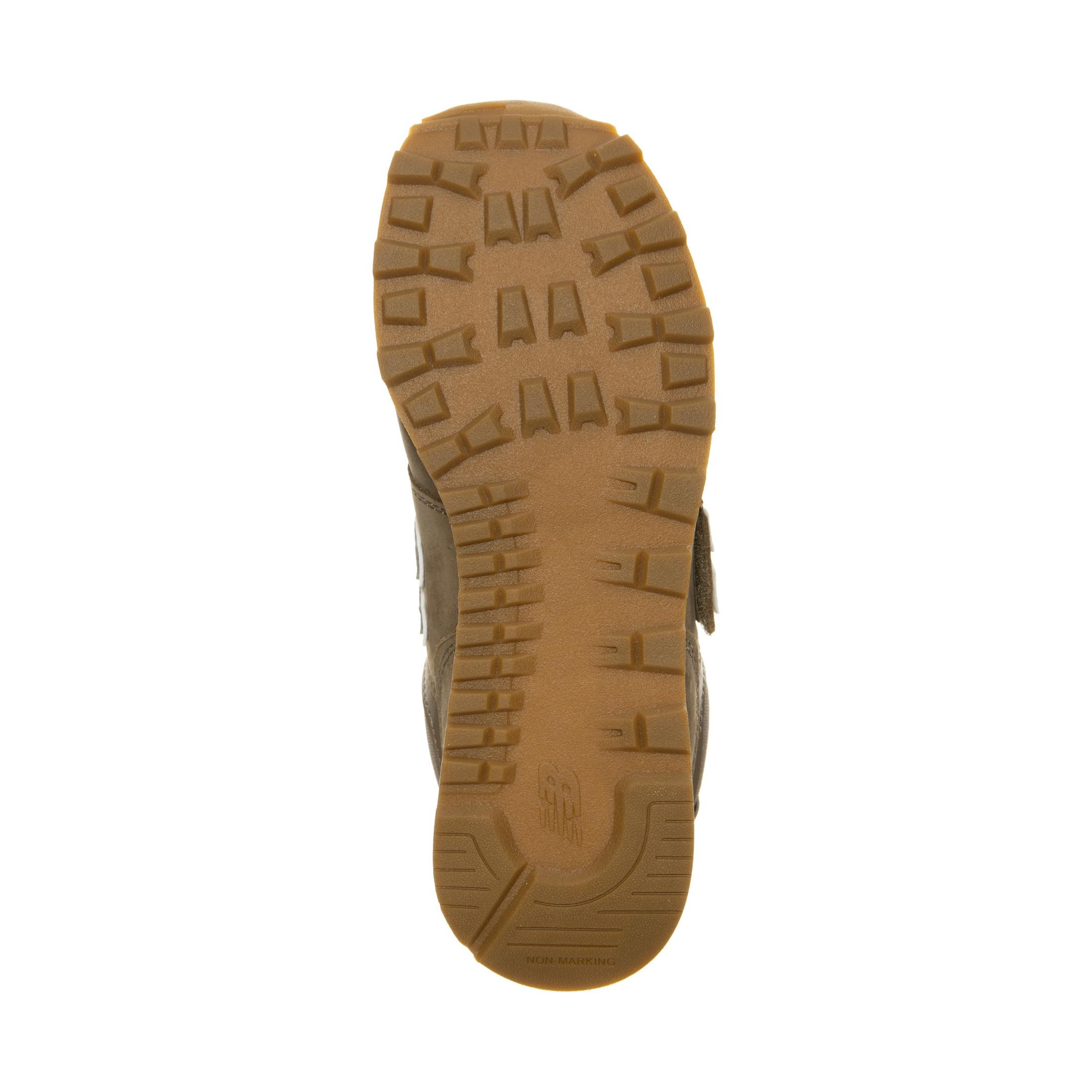 new balance leder kinder braun