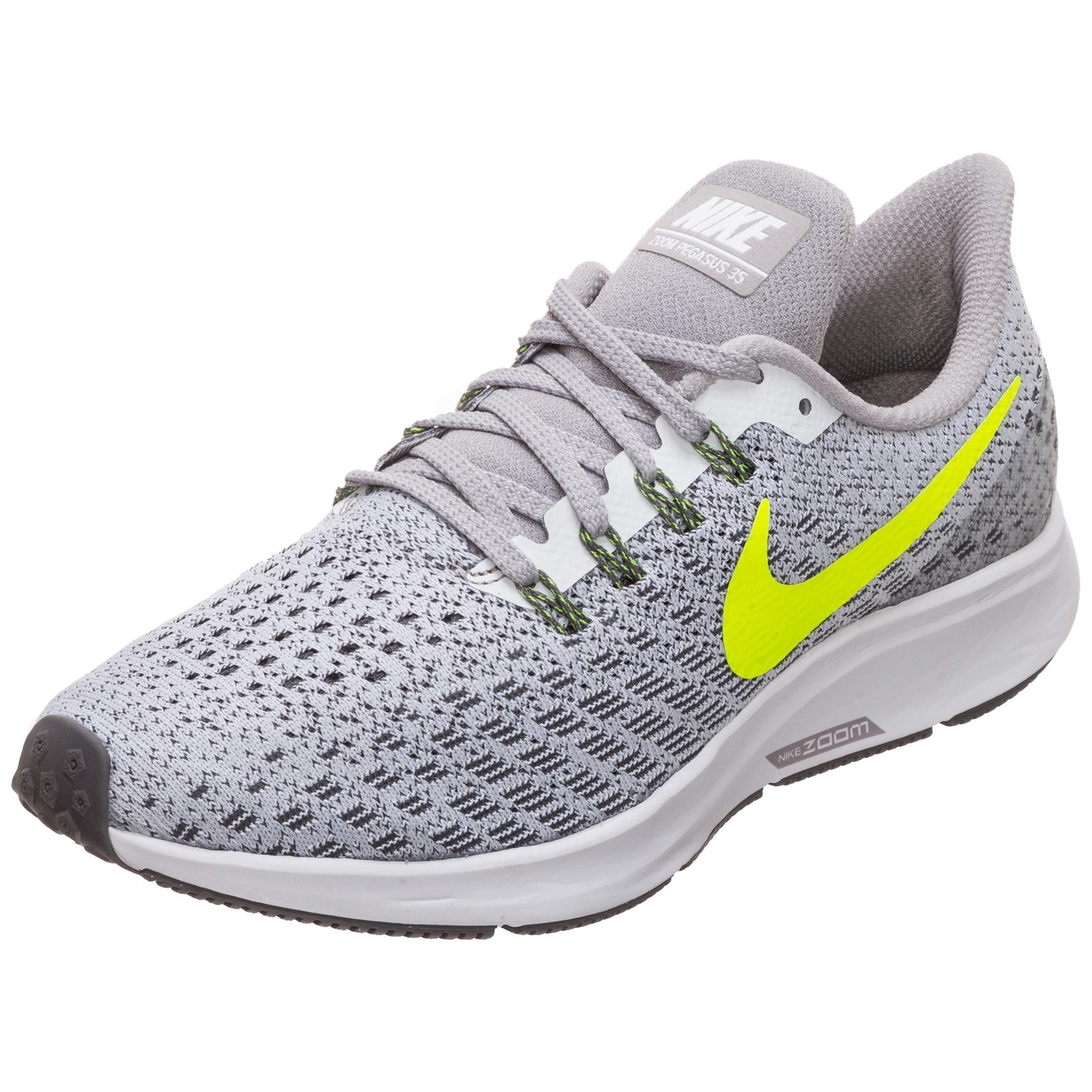 Nike Air Zoom Pegasus 35 Laufschuhe Damen grau / gelb im ...