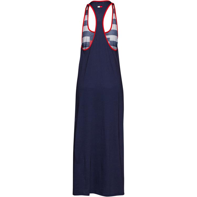Tommy Hilfiger Tommy Hilfiger Maxikleid Damen - pitch blue - 0 | SportScheck