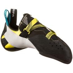 Rückansicht von Scarpa Veloce Kletterschuhe Herren black-yellow