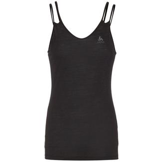 Odlo Merino Natural + Light SUW Top V-Neck Singlet Funktionstop Damen black