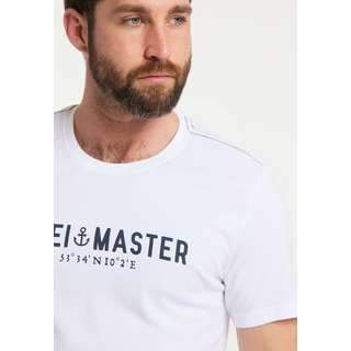 DreiMaster Printshirt Herren Weiss