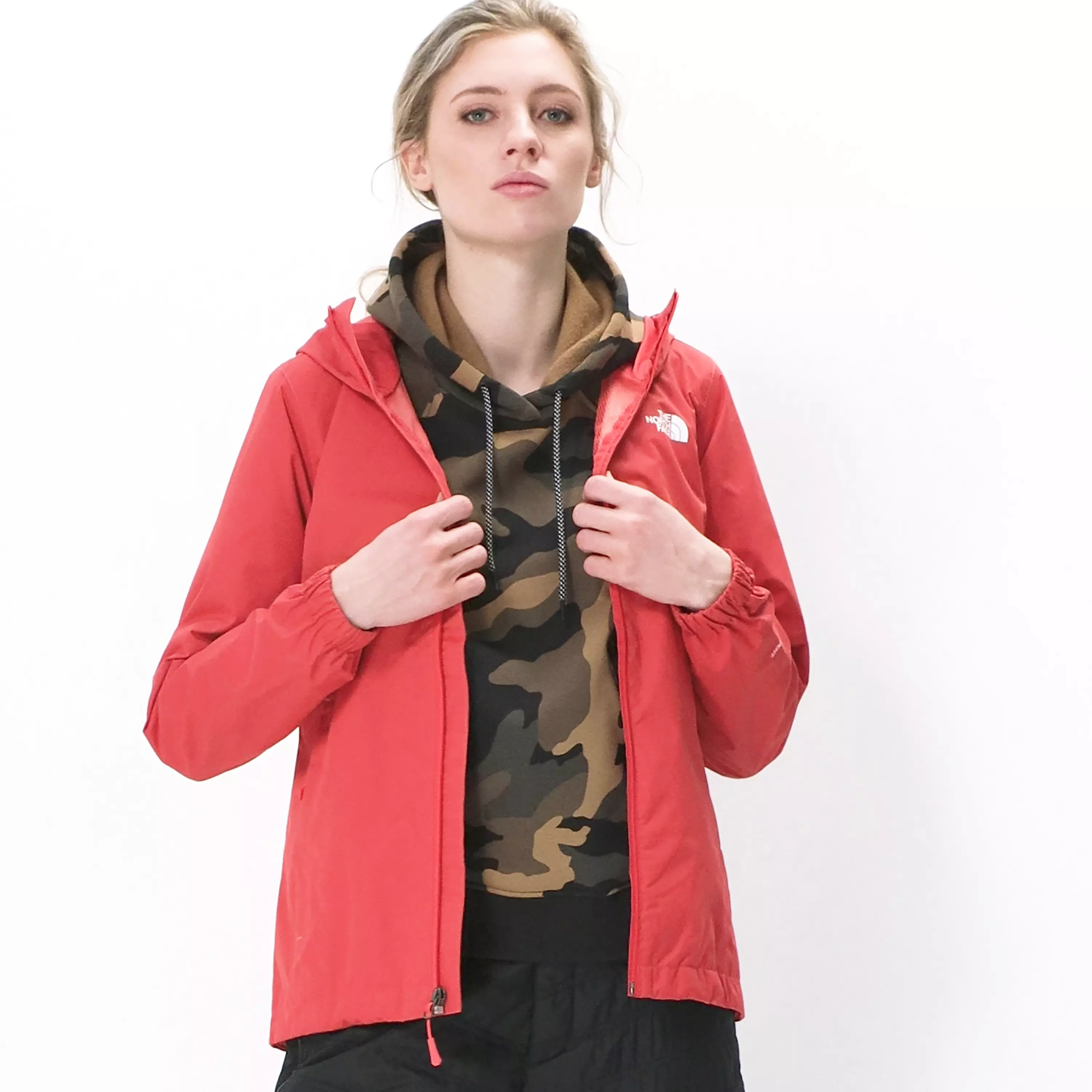 The North Face Quest Regenjacke Damen Cayenne Red Black Heather Im Online Shop Von Sportscheck Kaufen
