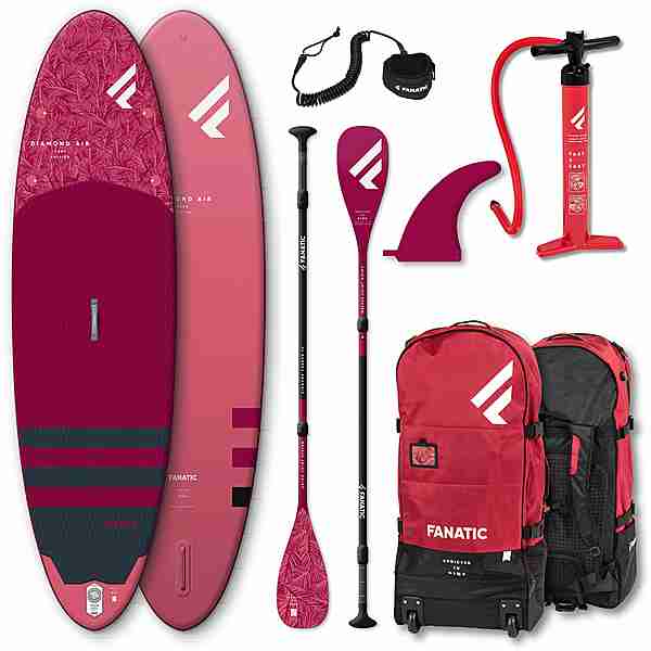 FANATIC iSUP Package Diamond Air 9'8" SUP Sets rot