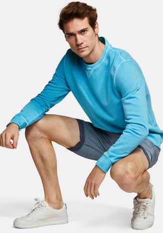 Colours & Sons Sweatshirt EDGAR Sweatshirt Herren aqua