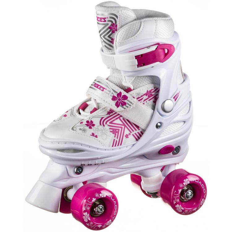 ROCES ROCES Quaddy Girl 3.0 Rollschuhe M&auml;dchen - white-pink - 0 | SportScheck