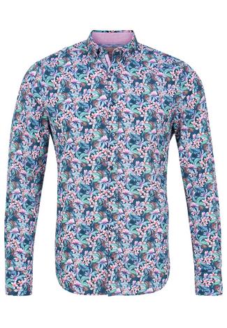 Colours & Sons Hemd Flower-Print ISAAC Langarmhemd Herren multi-flower