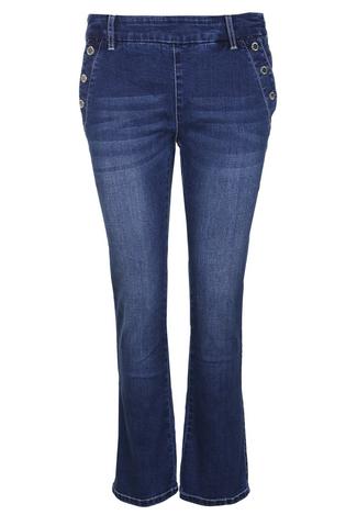 Blue Monkey Carry 10405 Straight Fit Jeans Damen blau