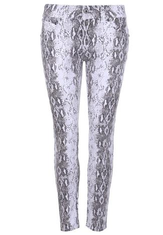 Blue Monkey LAURA 10457 Straight Fit Jeans Damen white