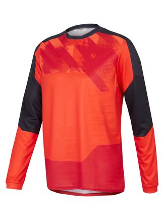 Ziener Langarmshirt Herren red pop