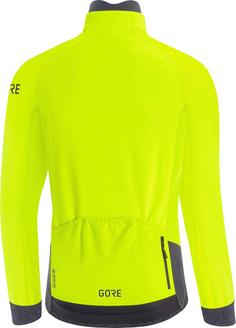 Rückansicht von GOREWEAR GORE-TEX C5 Thermo Fahrradjacke Herren neon yellow