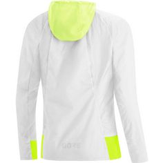 Rückansicht von GOREWEAR GORE-TEX R5 Infinium Laufjacke Damen white-neon yellow