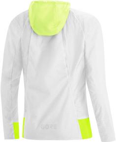 Rückansicht von GOREWEAR GORE-TEX R5 Infinium Laufjacke Damen white-neon yellow