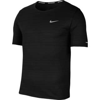 Nike Dry Fit Miler Funktionsshirt Herren black-reflective silv
