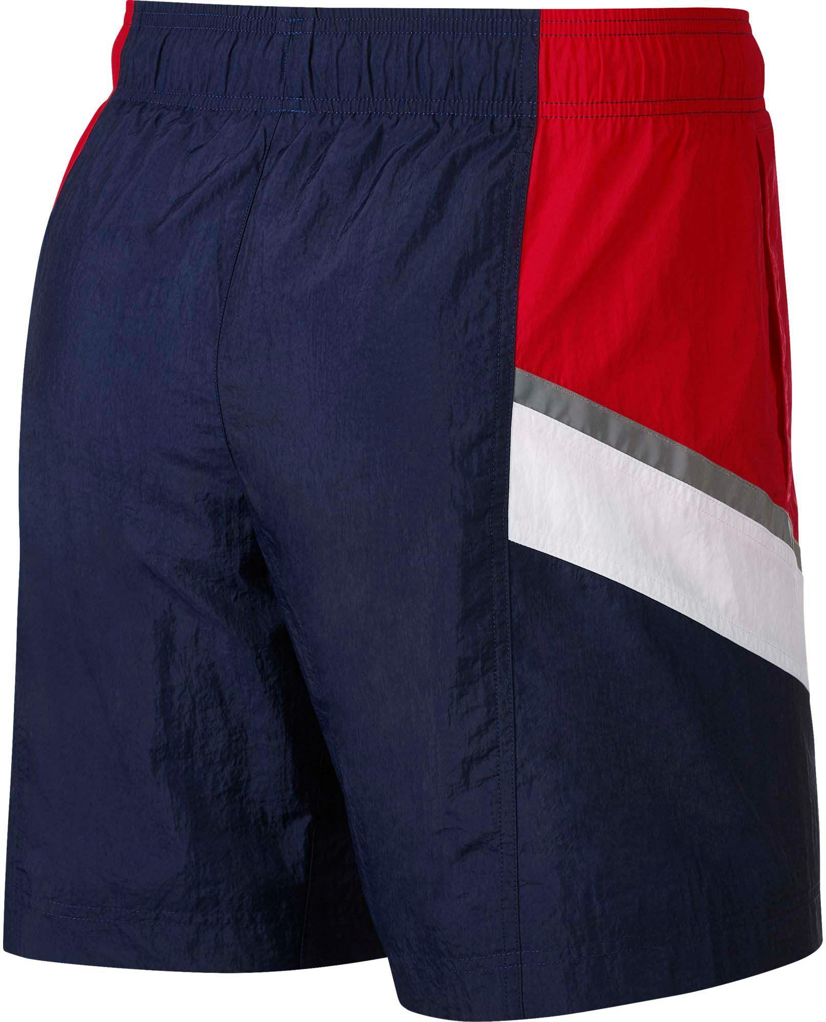 nike red white and blue shorts