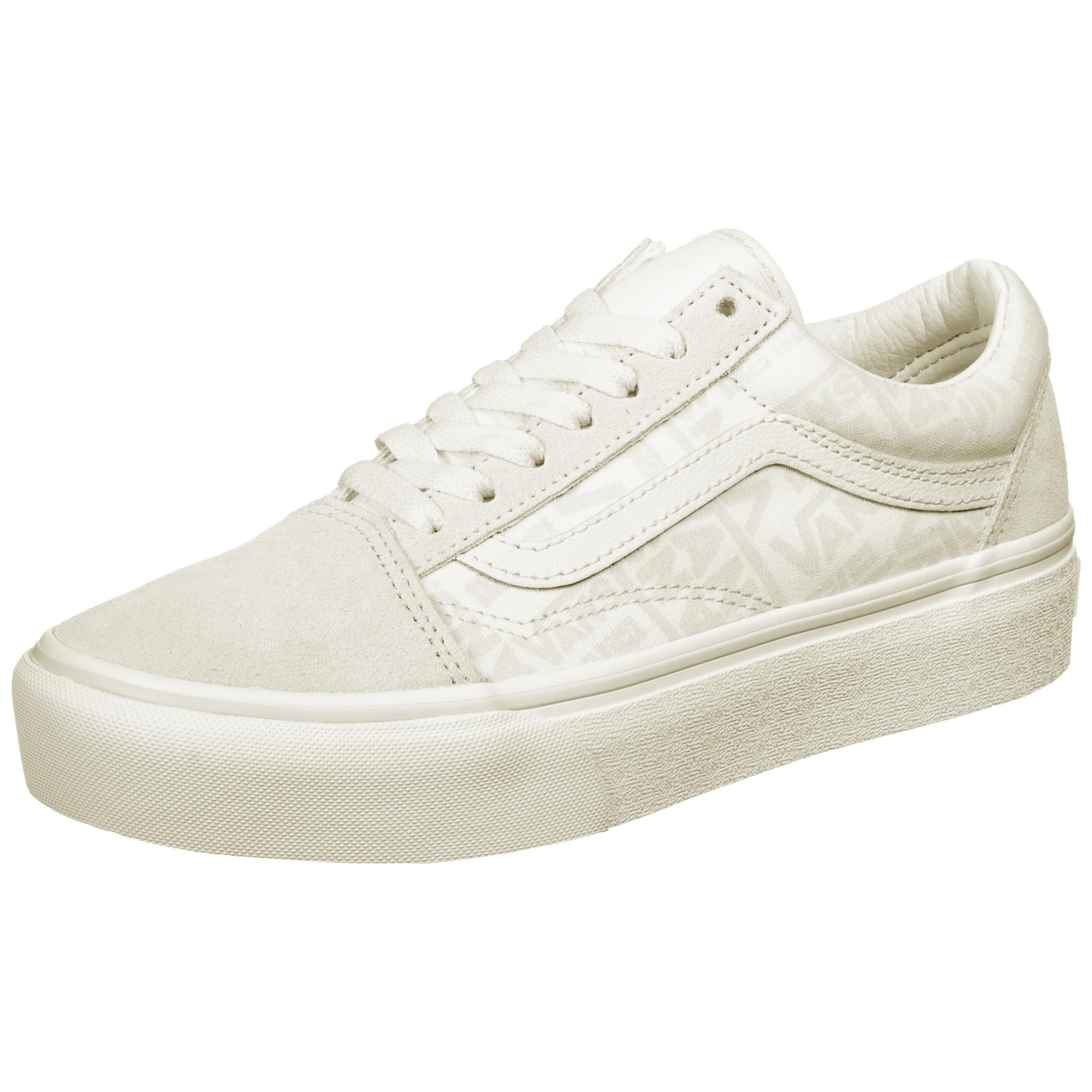 beige platform vans