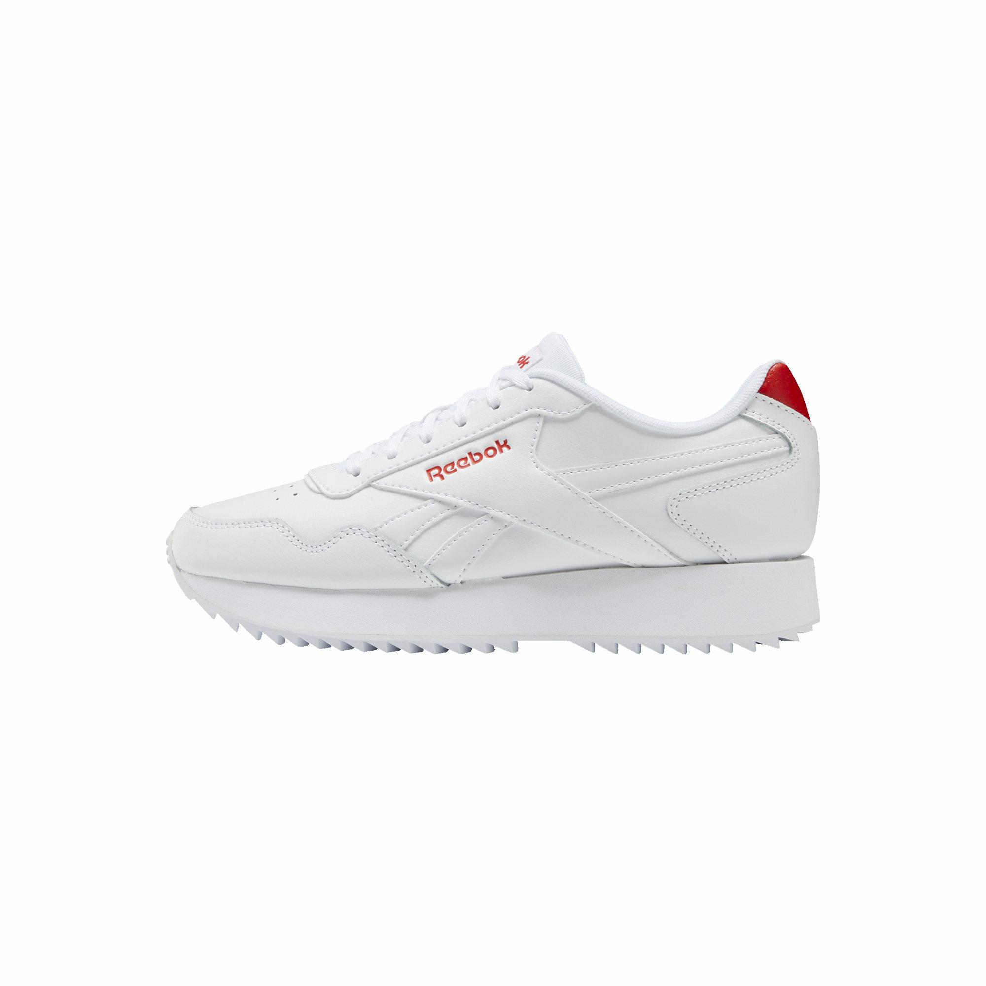 red and white reebok shoes