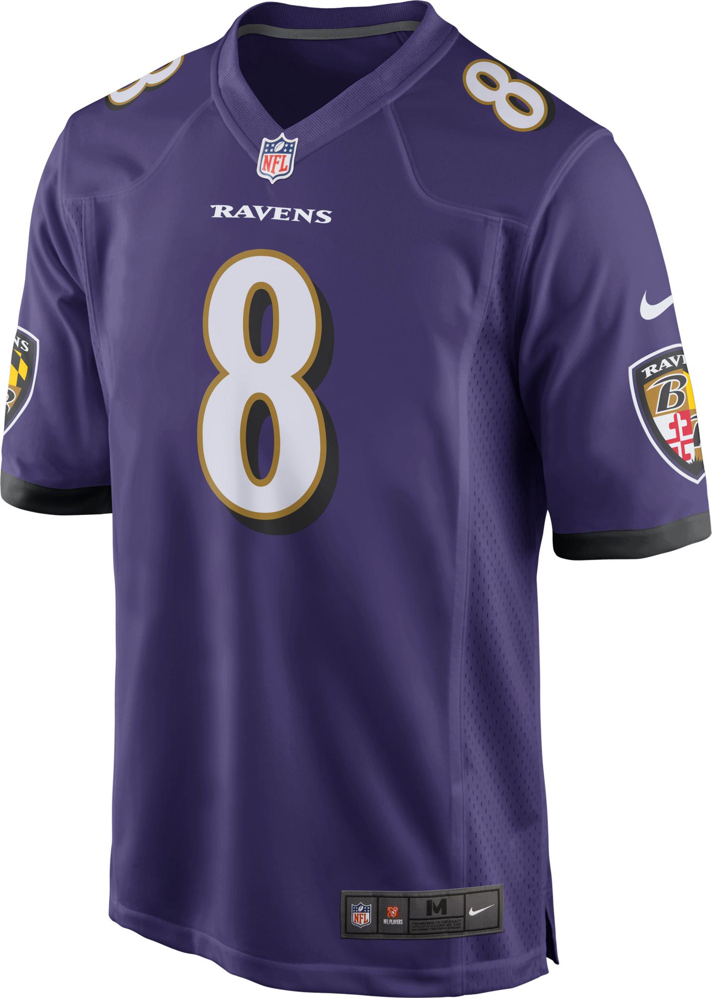 Nike Baltimore Ravens Lamar Jackson 8 Spielertrikot Herren