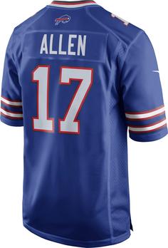 Rückansicht von Nike Buffalo Bills Josh Allen 17 American Football Trikot Herren old royal