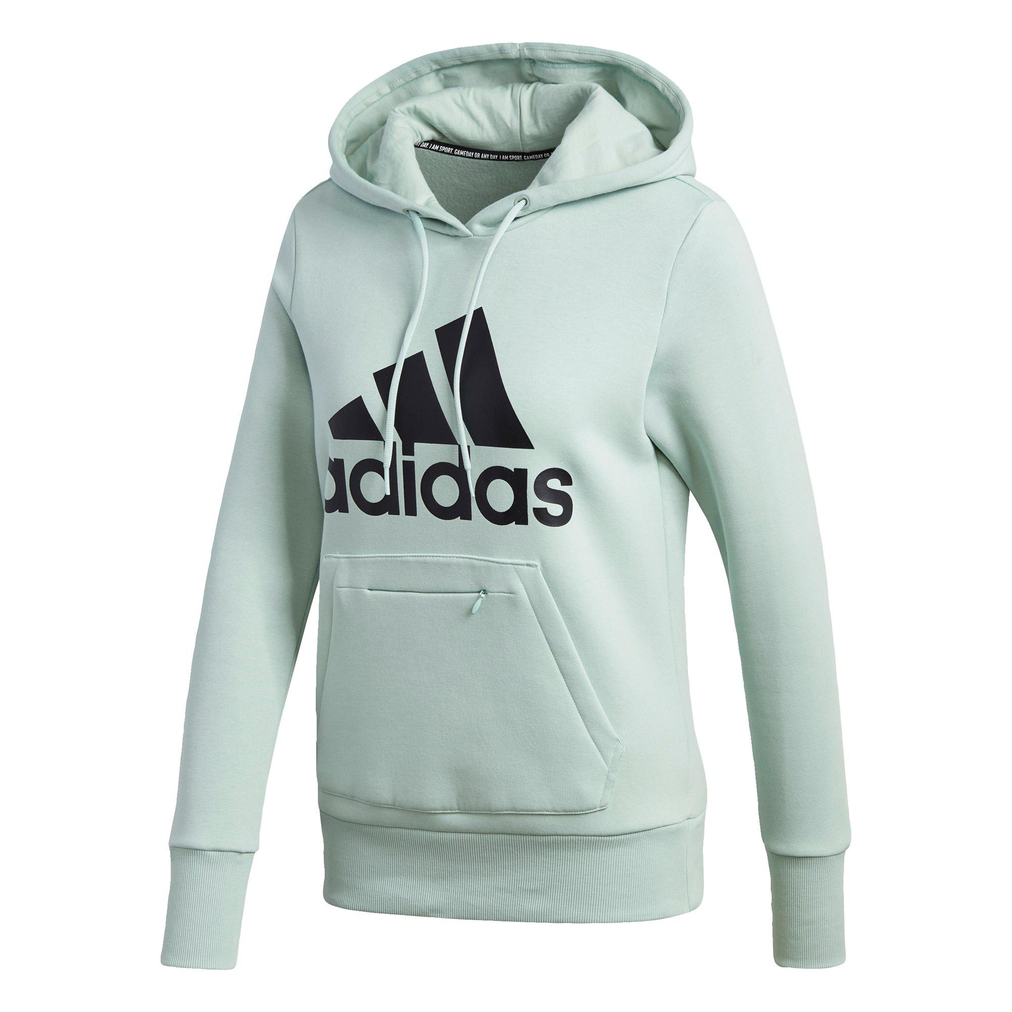 Adidas Badge Of Sport Pullover Fleece Hoodie Hoodie Damen Grun Im Online Shop Von Sportscheck Kaufen