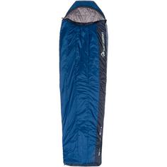 Rückansicht von Sea to Summit Trailhead THII long Kunstfaserschlafsack cobalt-midnight