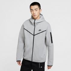 Rückansicht von Nike Tech Fleece Sweatjacke Herren dark grey heather-black