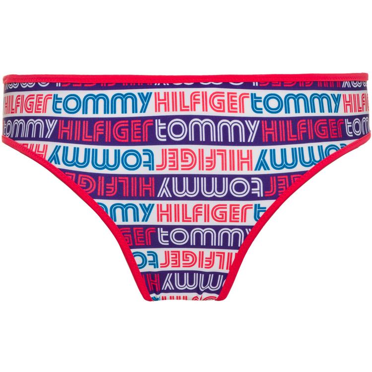 Tommy Hilfiger Tommy Hilfiger Bikini Hose Damen - logo pop aop-cobalt - 0 | SportScheck