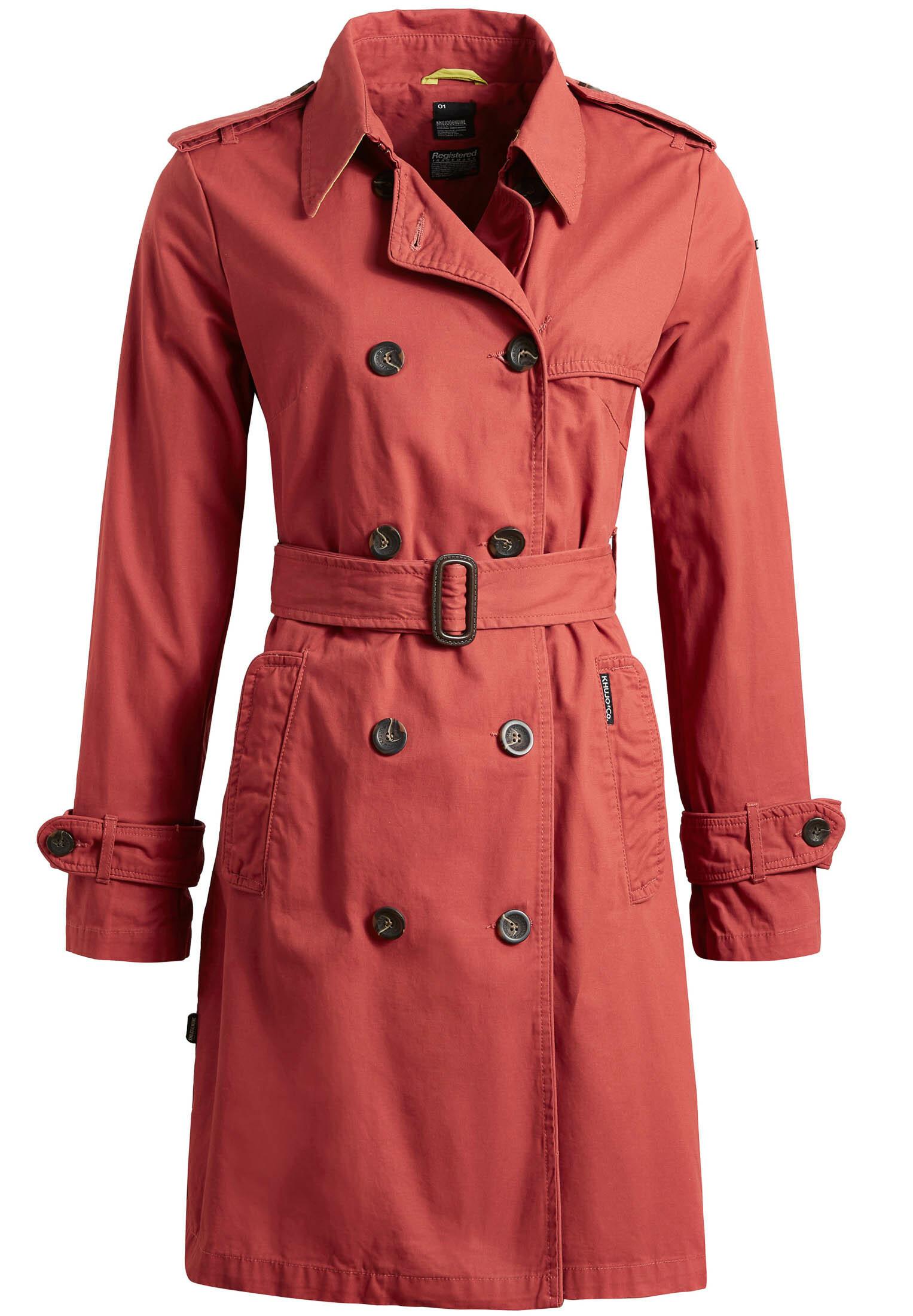 Khujo Althea Trenchcoat Damen Rot Im Online Shop Von Sportscheck Kaufen