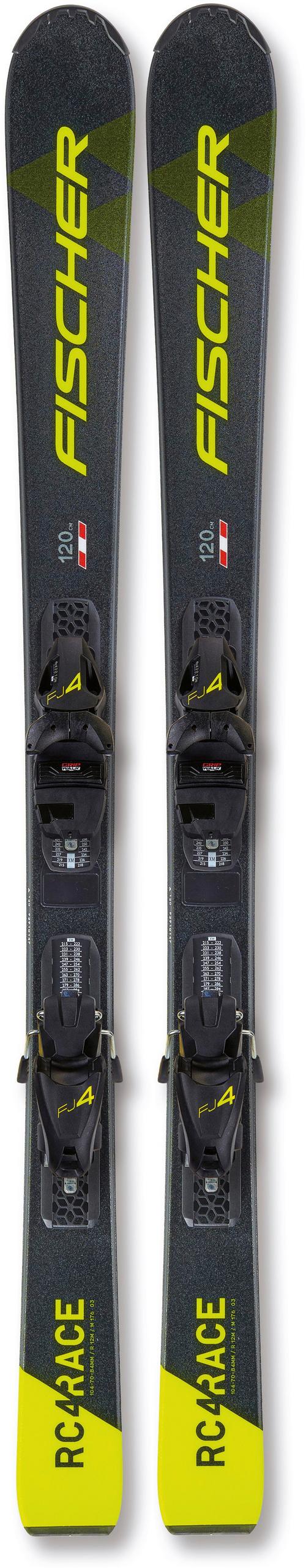 Fischer RC4 RACE JR SLR + FJ4 AC SLR All-Mountain Ski Kinder