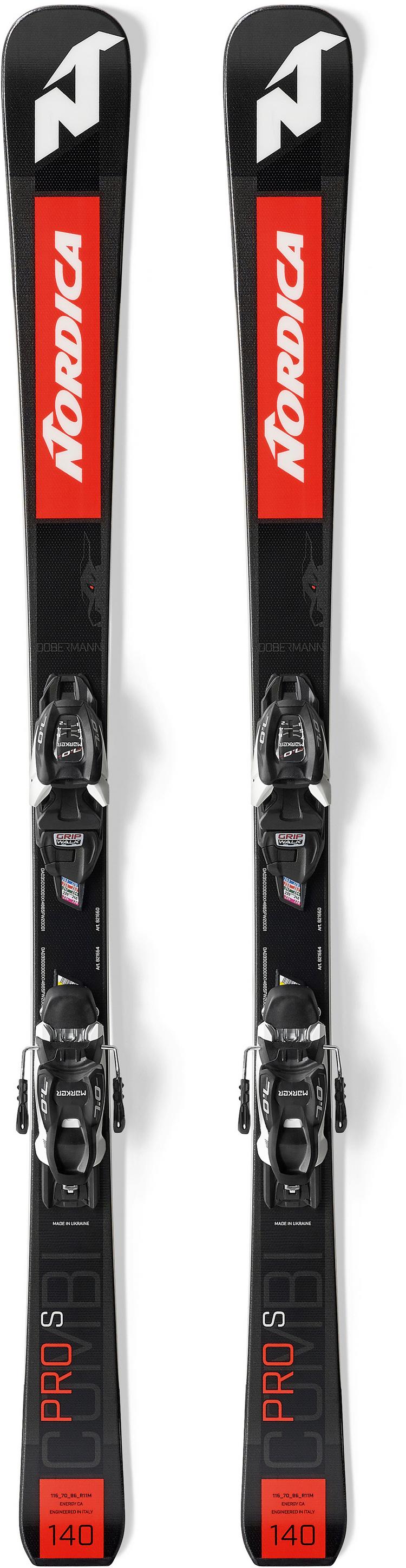 Nordica Nordica DOBERM.COM.PRO S FDT+JR 4.5 All-Mountain Ski Kinder - black-red - 0 | SportScheck