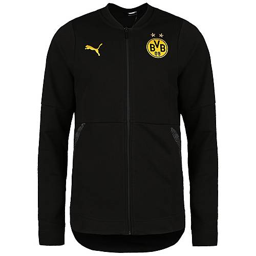 schwarz BVB-Dortmund-Sweatjacke