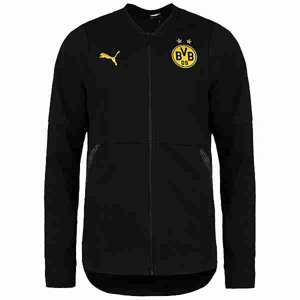 PUMA Borussia Dortmund Casuals Sweatjacke Herren schwarz / gelb