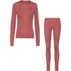 Odlo ACTIVE WARM ECO W&auml;scheset Damen - roan rouge