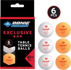 Donic-Schildkröt Avantgarde 3* 40+ 6er Tischtennisball weiß-orange