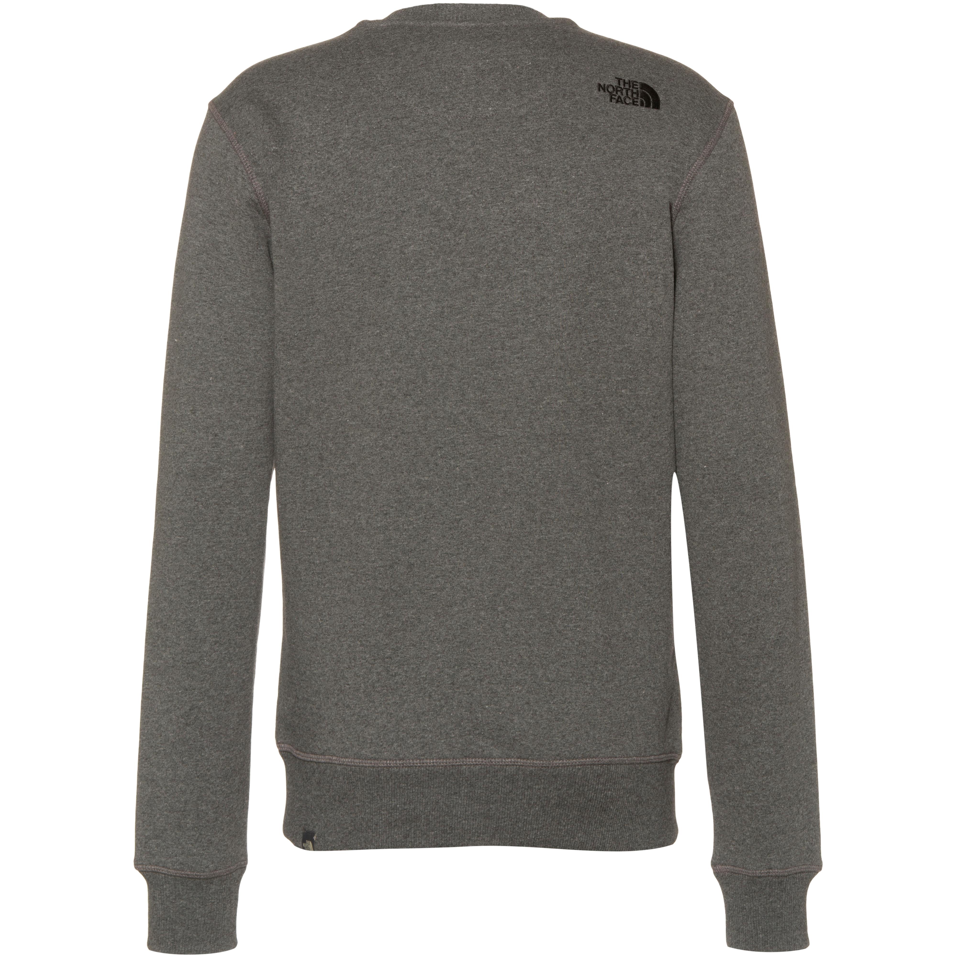 Grey north face sweatshirt discount