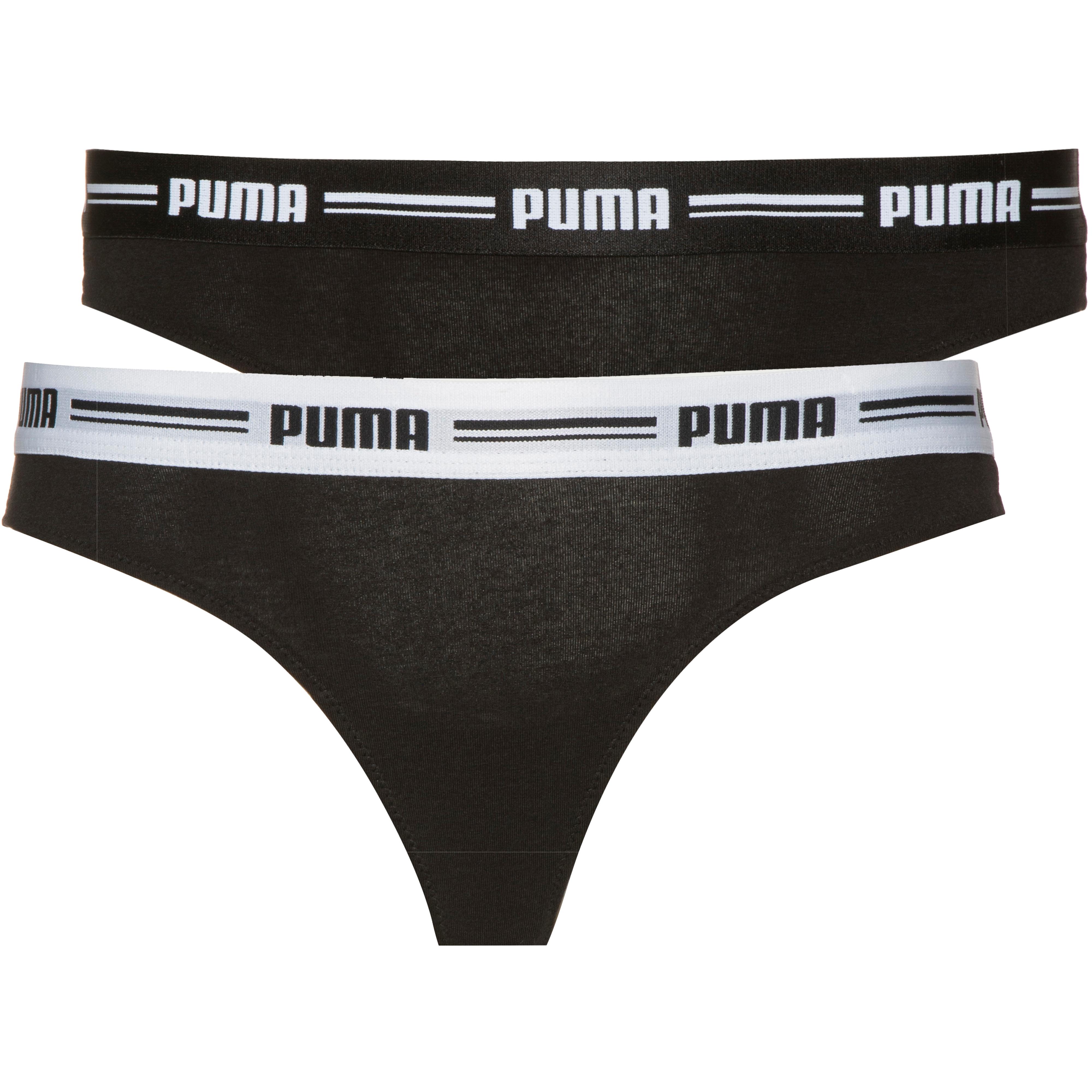 Puma 2x Puma String Unterhose Damen Frauen Slip Unterwäsche dark