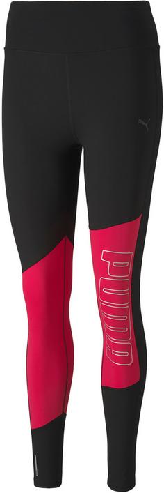 PUMA Logo 7/8-Tights Damen black-bright rose