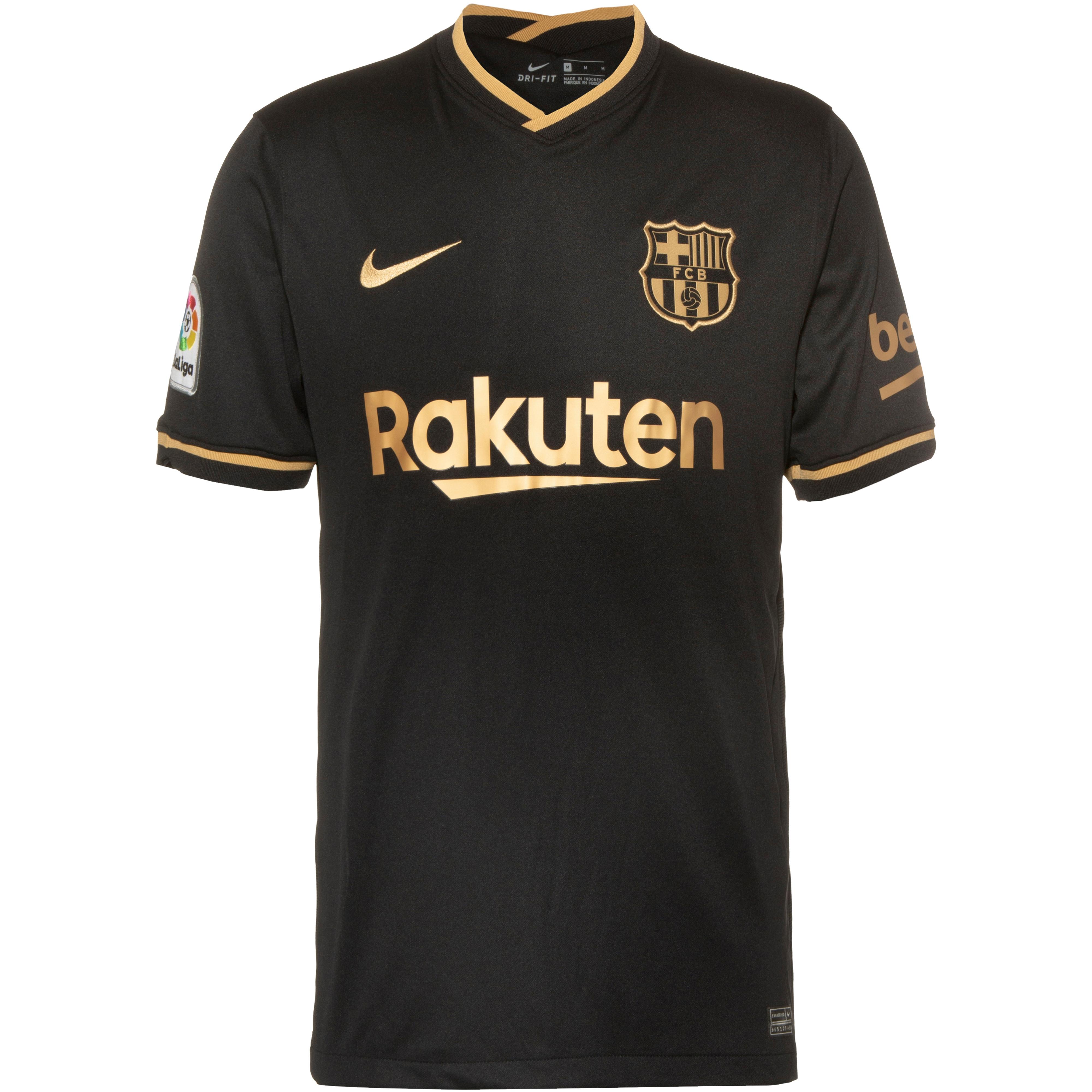 Nike Fc Barcelona 20 21 Auswarts Trikot Herren Black Metallic Gold Im Online Shop Von Sportscheck Kaufen