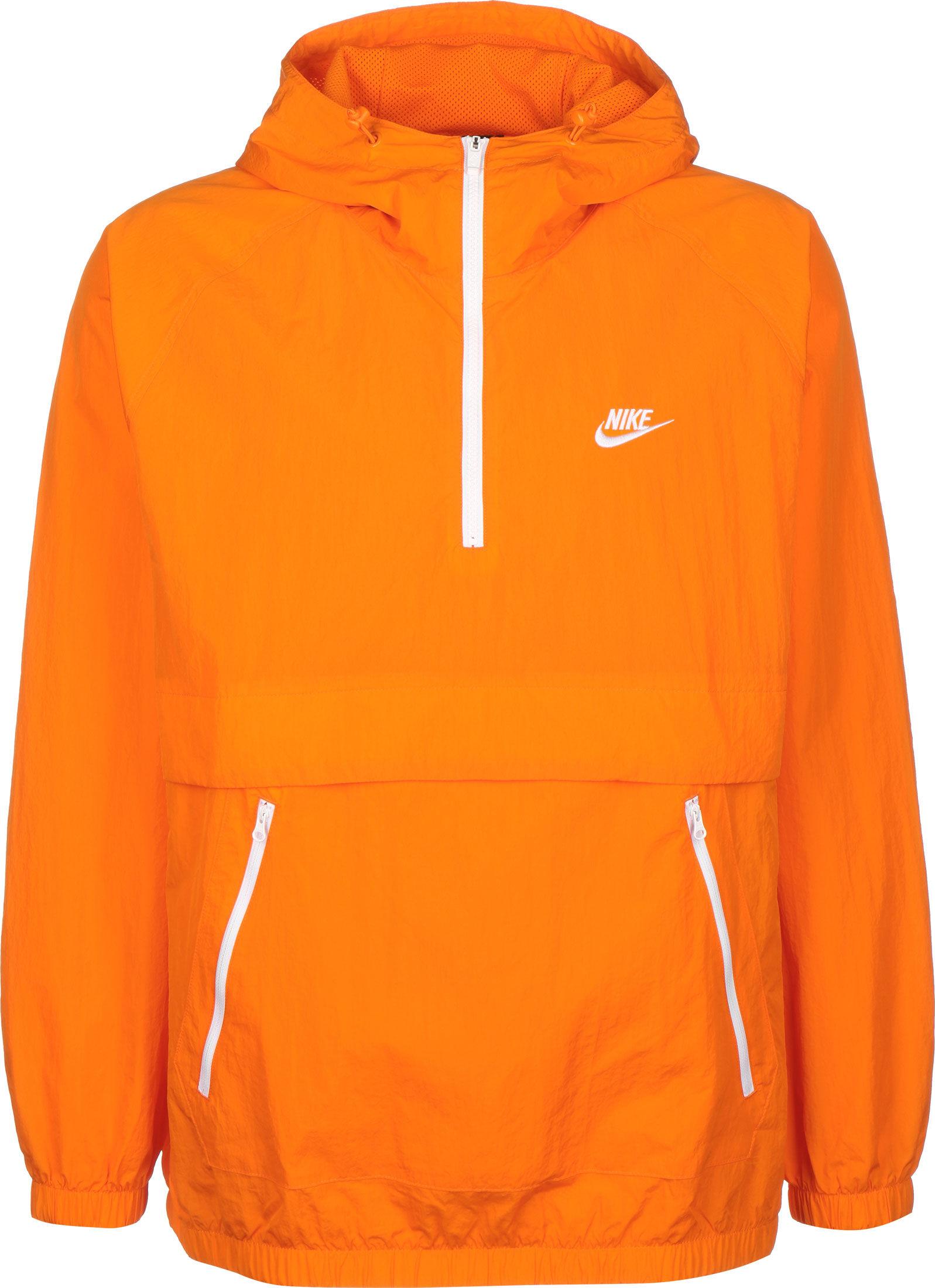 orange windbreaker nike