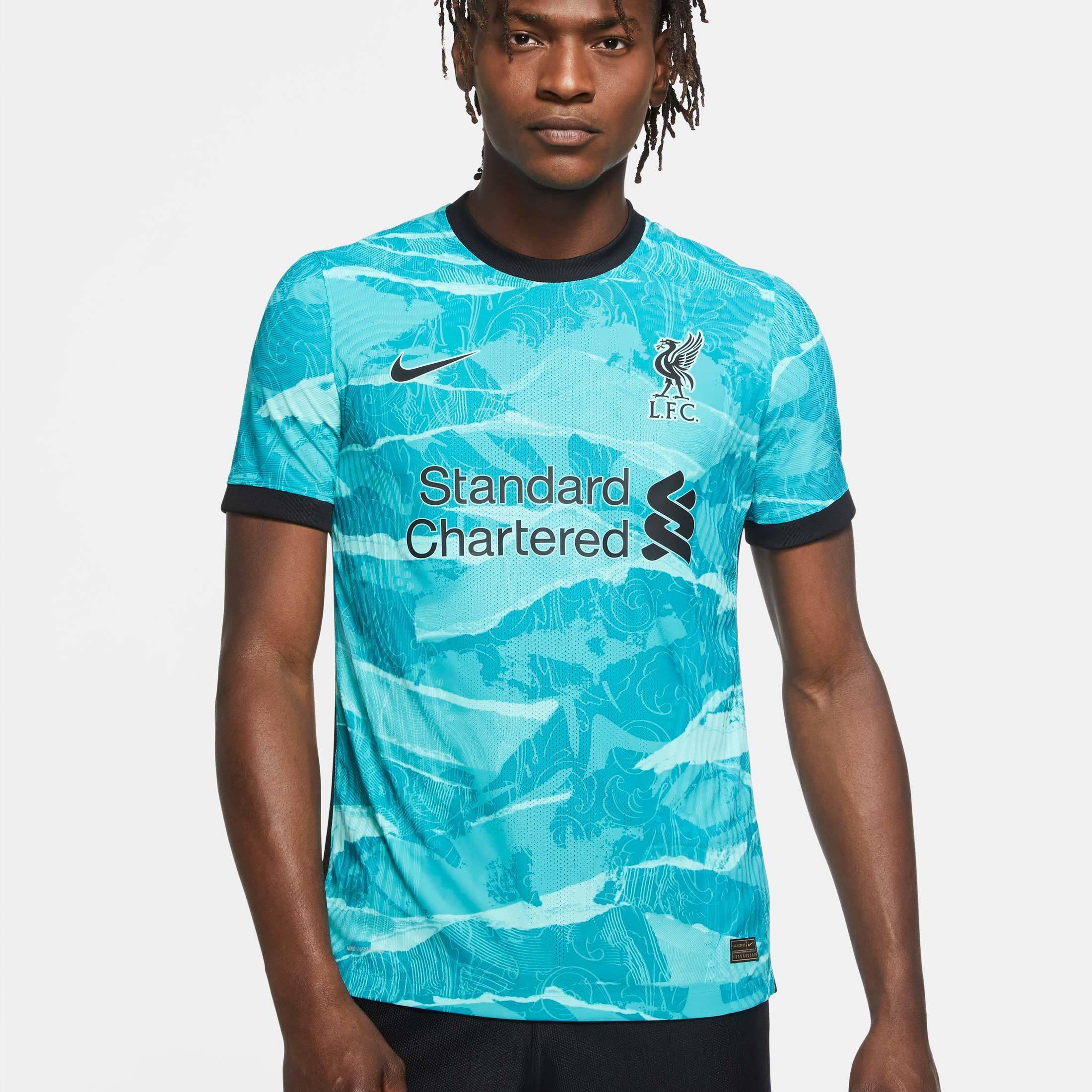 Nike Fc Liverpool Away Vapor Match 2020 21 Fussballtrikot Herren Turkis Schwarz Im Online Shop Von Sportscheck Kaufen