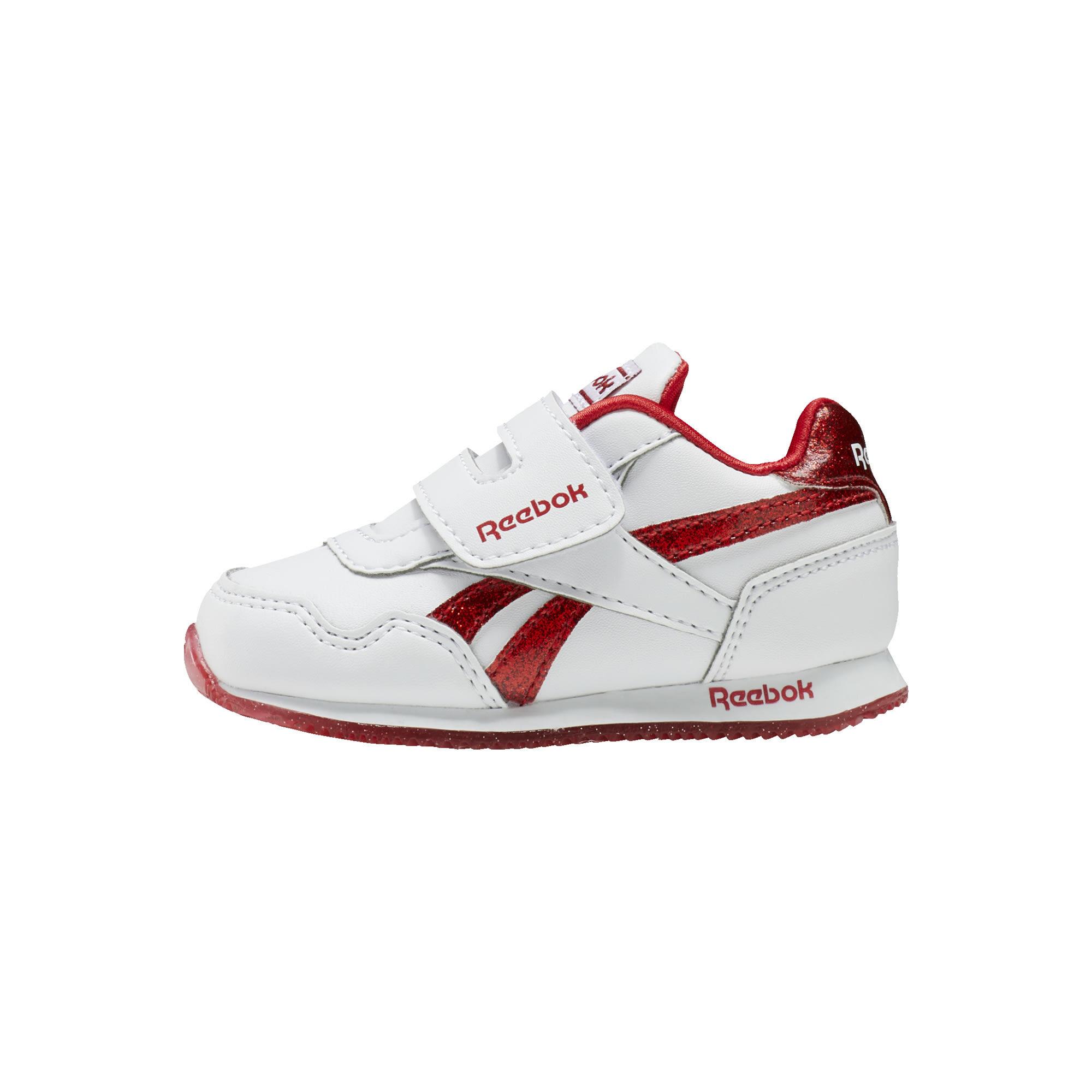 red and white reebok shoes