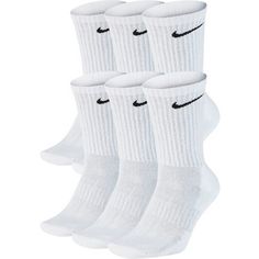 Nike Everyday Cush Vrew 6 Pack Sportsocken white-black