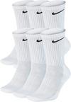 Nike Everyday Cush Crew 6 Pack Socken - white-black
