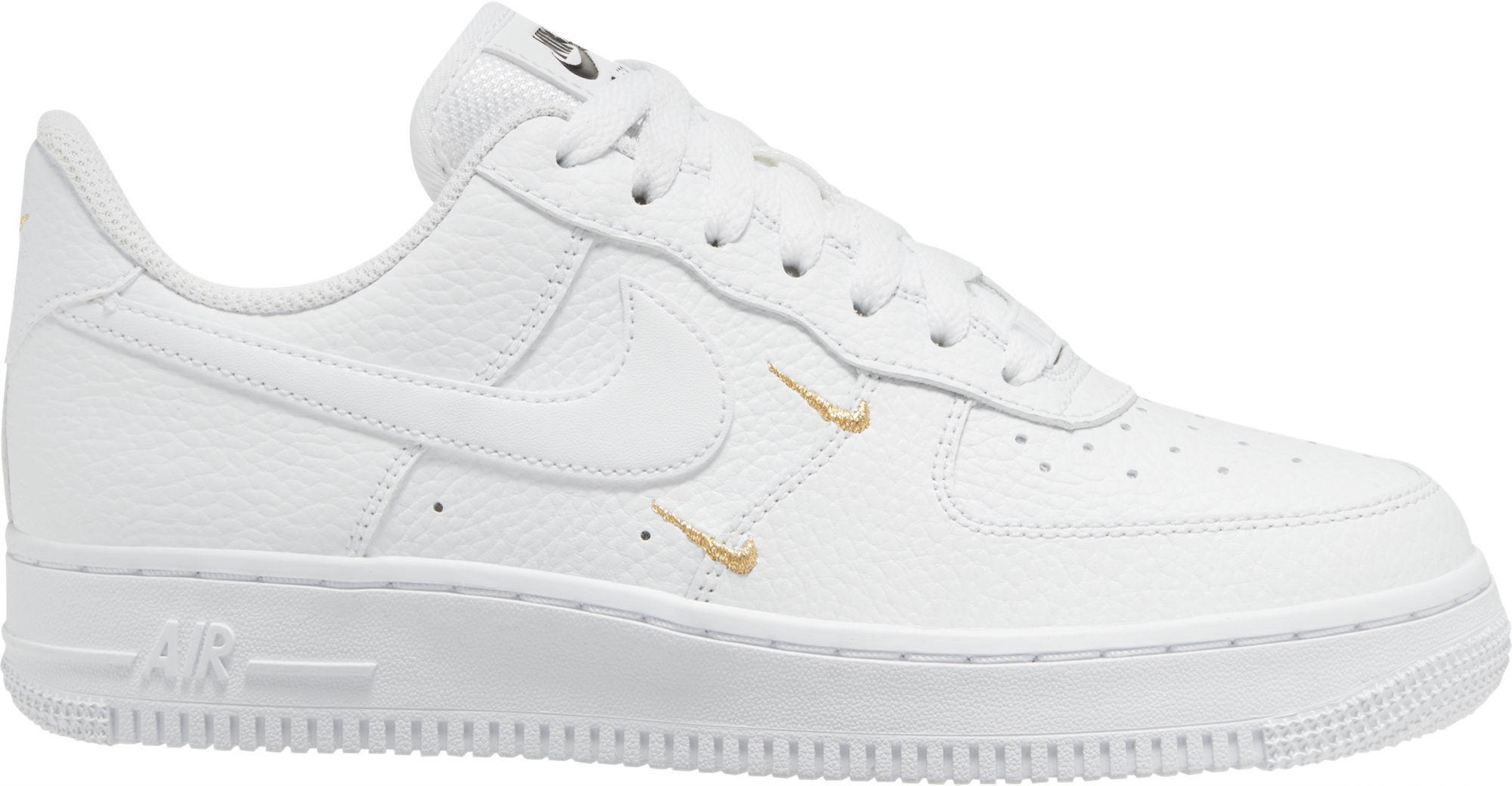 nike air force 1 black and gold womens
