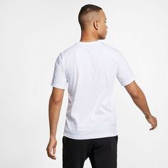 Rückansicht von Nike NSW Futura T-Shirt Herren white-black