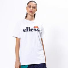 Rückansicht von Ellesse Albany T-Shirt Damen white