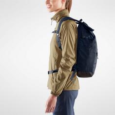 Rückansicht von FJÄLLRÄVEN Rucksack High Coast Foldsack 24 Daypack navy