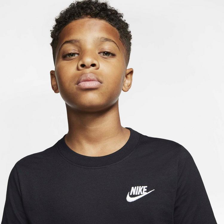 Nike Nike NSW FUTURA T-Shirt Kinder - black-white - 2 | SportScheck