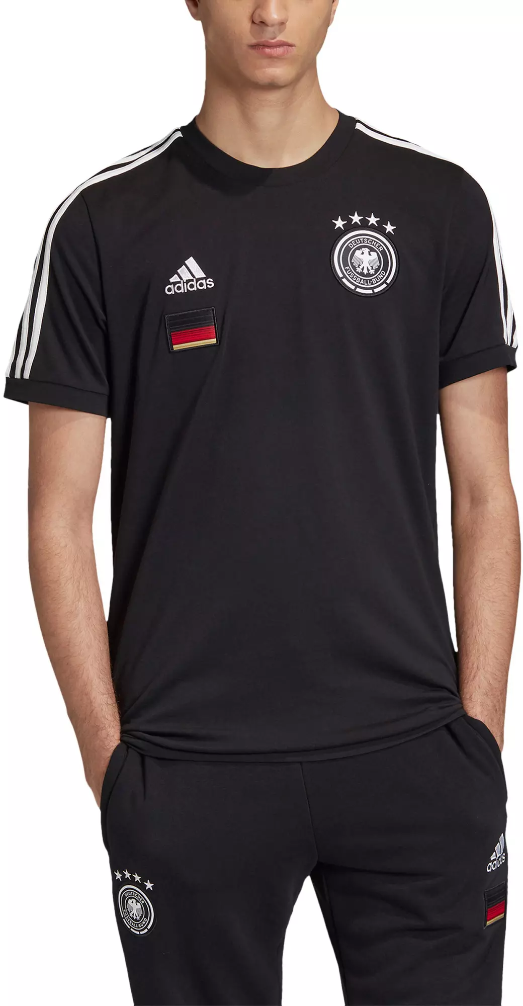 Adidas Dfb Em 2021 T Shirt Herren Black Im Online Shop Von Sportscheck Kaufen